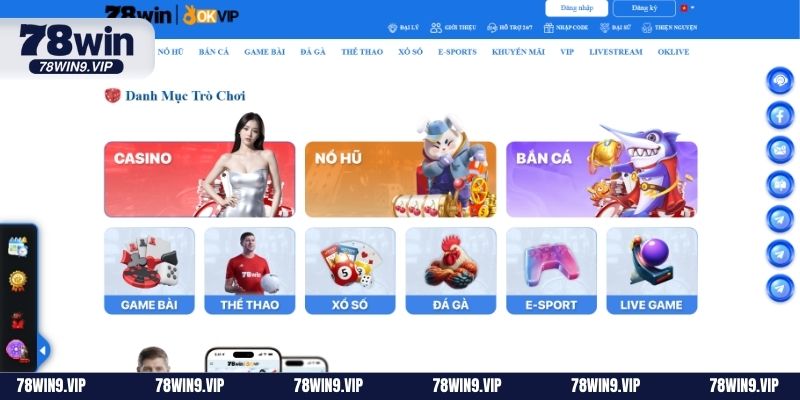 Thương hiệu 78WIN đã nhanh chóng vươn lên vị trí dẫn đầu trong thị trường cá cược