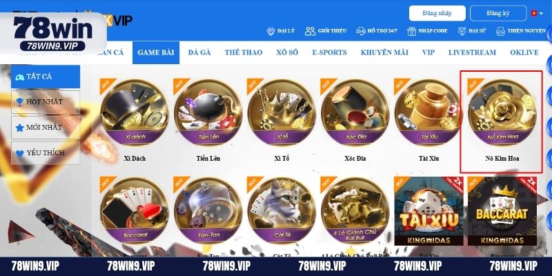 Nổ Kim Hoa – Slot kết hợp bài hiện đại