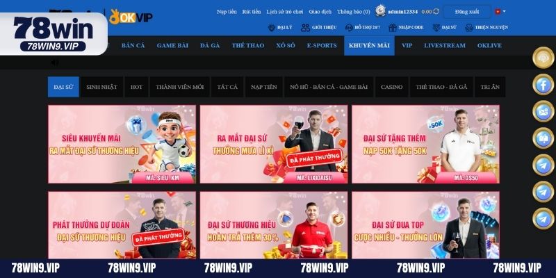 Quy định cần biết khi tham gia khuyến mãi 78WIN