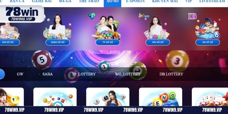 Top các sảnh chơi có mức thưởng cao tại lô đề 78Win 